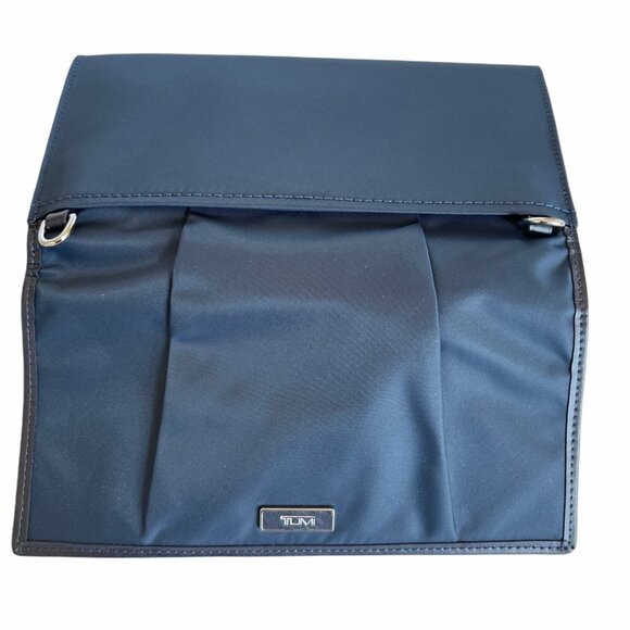 Tumi Zoe Convertible Phone Crossbody Bag/Clutch, Navy Blue Nylon - Picture 11 of 13